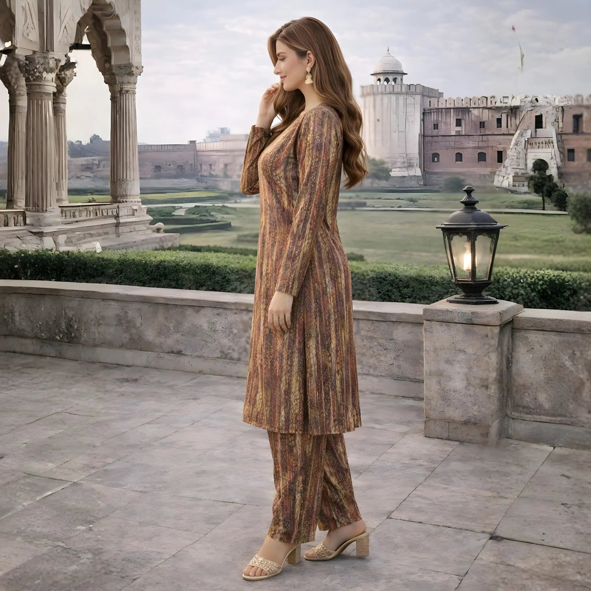 Emaans Forest Branches Premium 2pc Printed Cotton Suit